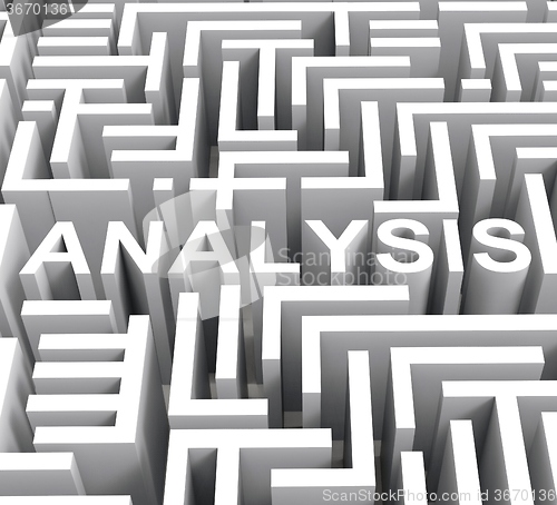 Image of Analysis Word Shows Investigation Or Research