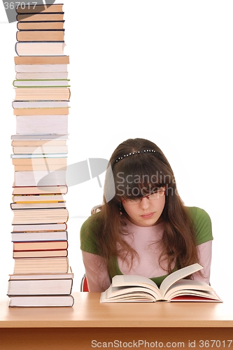 Image of Girl and Books