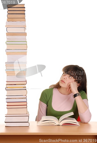 Image of Girl and Books