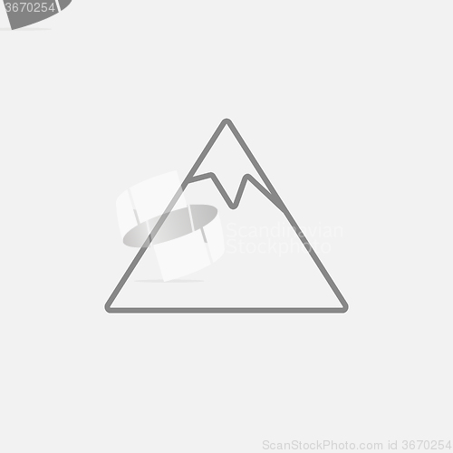 Image of Mountain line icon.