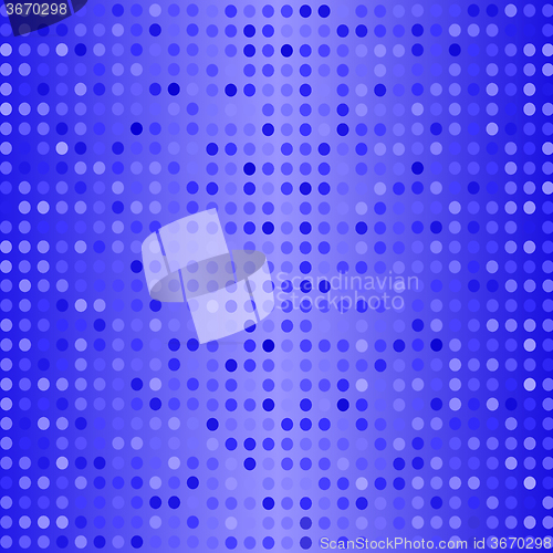 Image of Dots on Blue Background. Halftone Texture.