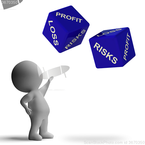 Image of Profit Or Loss Dice Showing Returns For Business