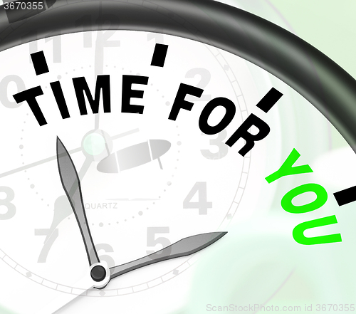 Image of Time For You Message Showing You Relaxing