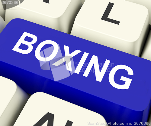 Image of Boxing Key Show Fighting Or Punching\r