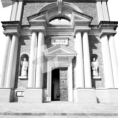Image of medieval old architecture in italy europe milan religion       a