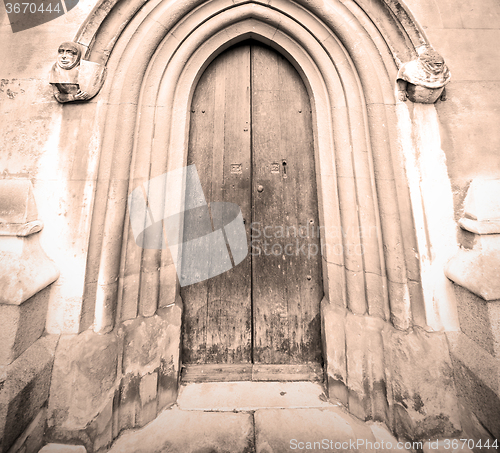 Image of weinstmister  abbey in london old church door and marble antique