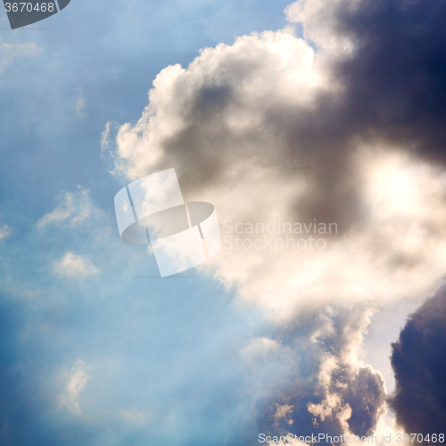 Image of the tropical sky in greece europe and  fantastic mystic nature