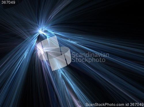 Image of Blue night explosion