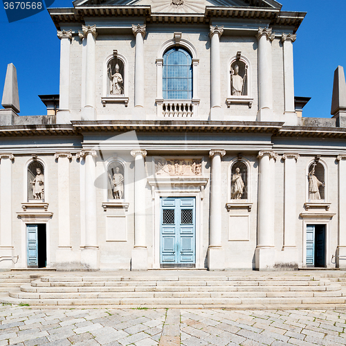 Image of medieval old architecture in italy europe milan religion       a