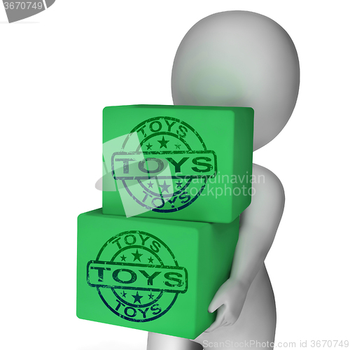 Image of Toys Boxes Mean Presents For Children And Kids