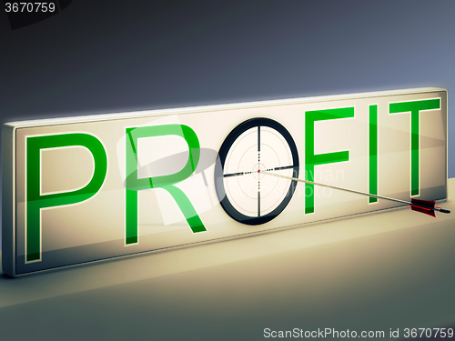 Image of Profit Target Means Market And Trade Income