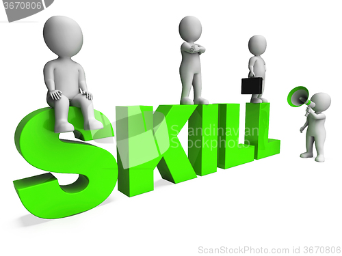 Image of Skill Characters Shows Expertise Skilled And Competence