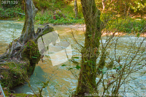 Image of Stormy mountain river