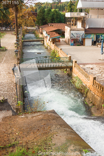 Image of Stormy mountain river