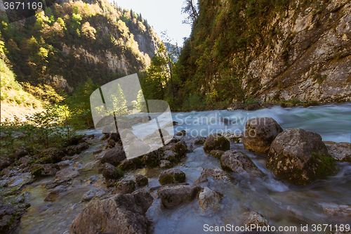 Image of Stormy mountain river