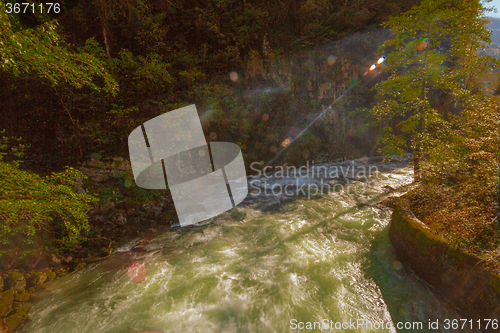 Image of Stormy mountain river