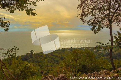 Image of Autumn seascape in Abkhazia  