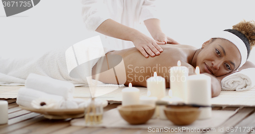 Image of Female Getting A Massage
