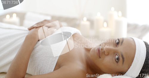 Image of Young And Healthy Woman In Spa Salon