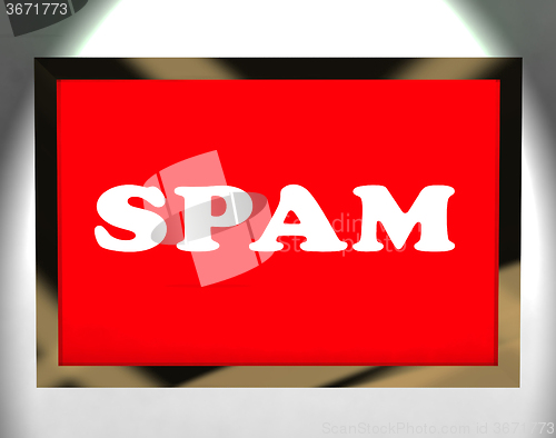 Image of Spam Screen Showing Spamming Unwanted And Malicious Email