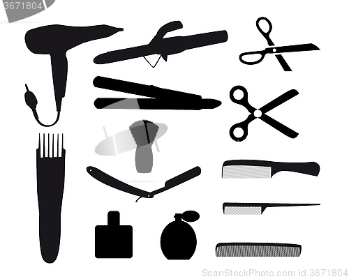 Image of barber tools