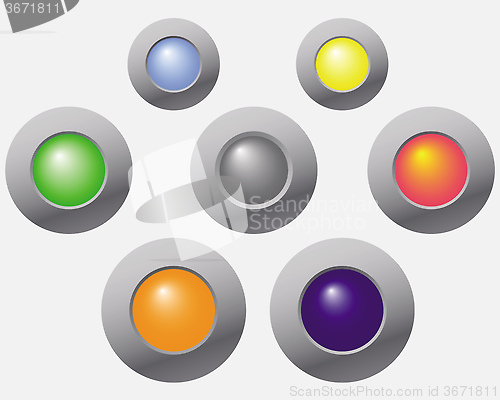 Image of colorful buttons