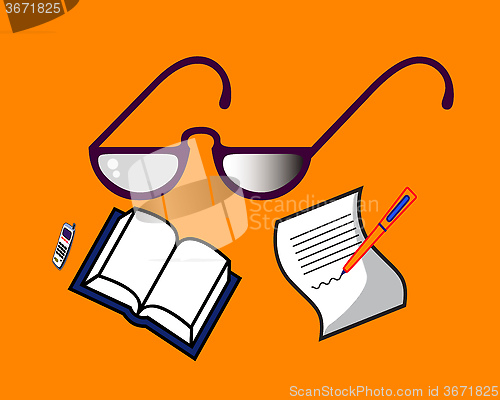 Image of Points pen paper phone