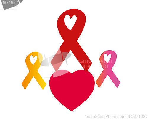 Image of ribbons AIDS