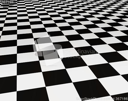 Image of black and white tiles