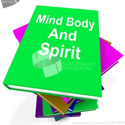 Image of Mind Body And Spirit Book Stack Shows Holistic Books
