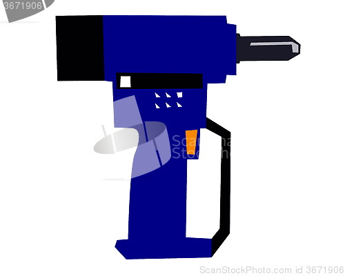 Image of blue drill