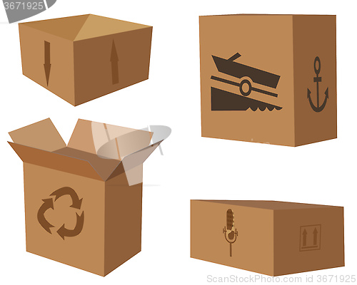 Image of cardboard boxes