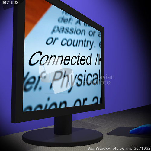 Image of Connected On Monitor Showing Communities