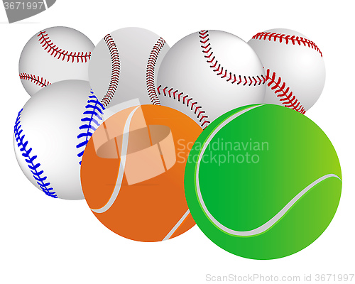 Image of different balls