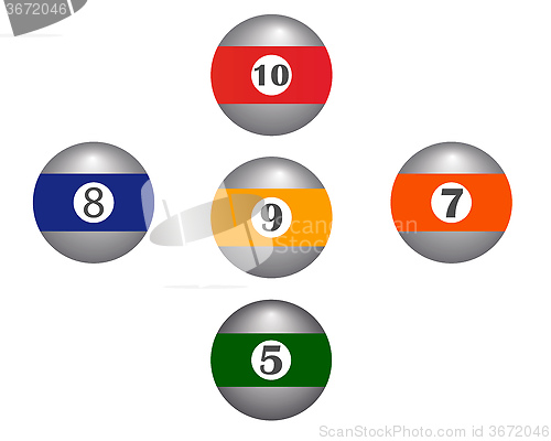 Image of five balls