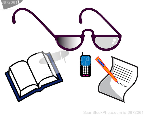 Image of items for business people
