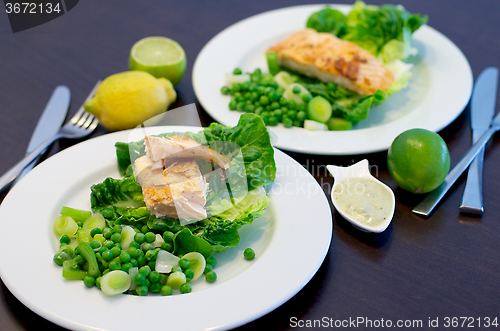 Image of Roasted Salmon and Vegetables