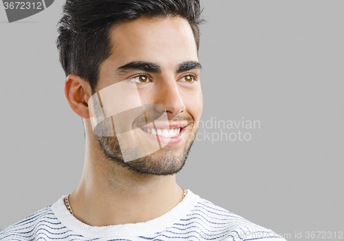 Image of Handsome young man smiling
