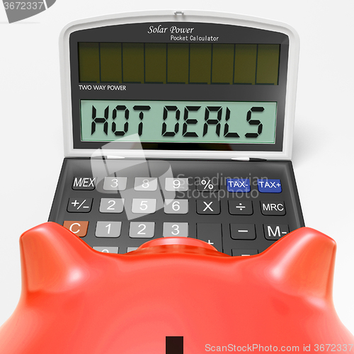 Image of Hot Deals Calculator Shows Promotional Offer And Savings