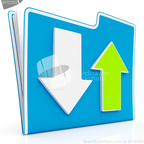 Image of Downloading and Uploading Data Icon\r