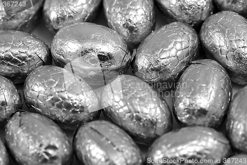 Image of silver eggs