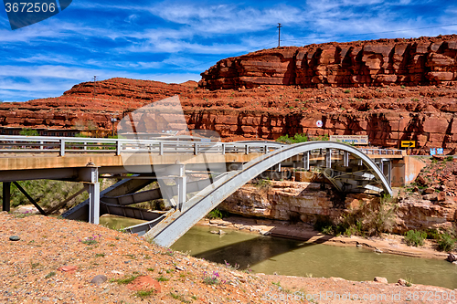 Image of lpanoramic landscapes of san juan river in utah