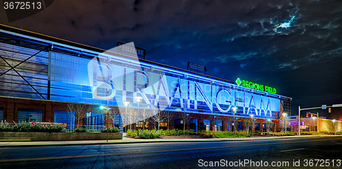 Image of April 2015 -  Birmingham Alabama baseball regions field at night