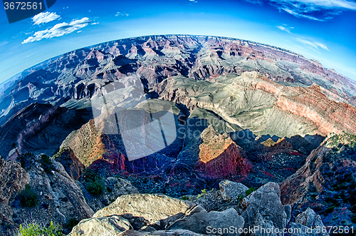 Image of grand canyon arizona on a sunny day in psring