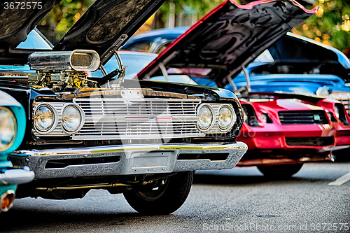 Image of classic car show in historic old york city south carolina