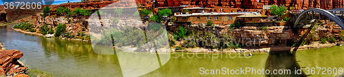 Image of lpanoramic landscapes of san juan river in utah