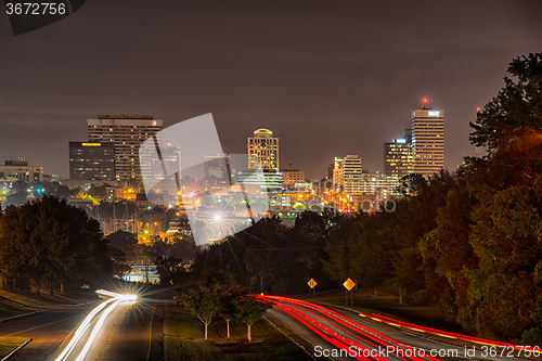 Image of nightime long exposure near columbia south carolina