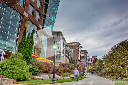 Image of street scenes around falls park in greenville south carolina