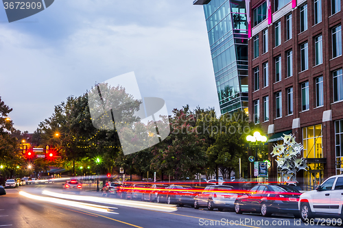 Image of street scenes around falls park in greenville south carolina