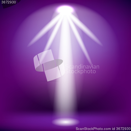 Image of White Spotlight Isolated 